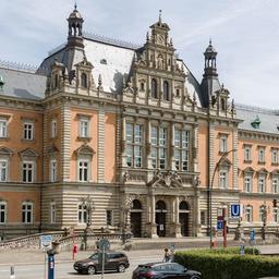 Blick auf das Strafjustizgebäude des Landgerichts Hamburg.