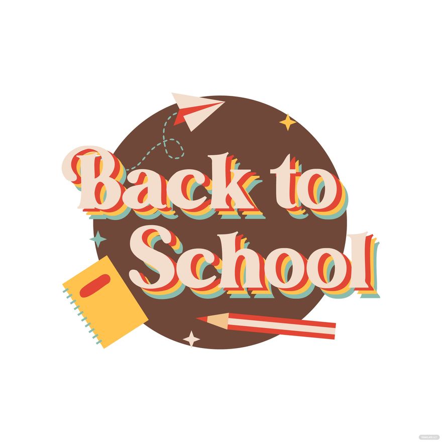 Retro Back To School Clipart