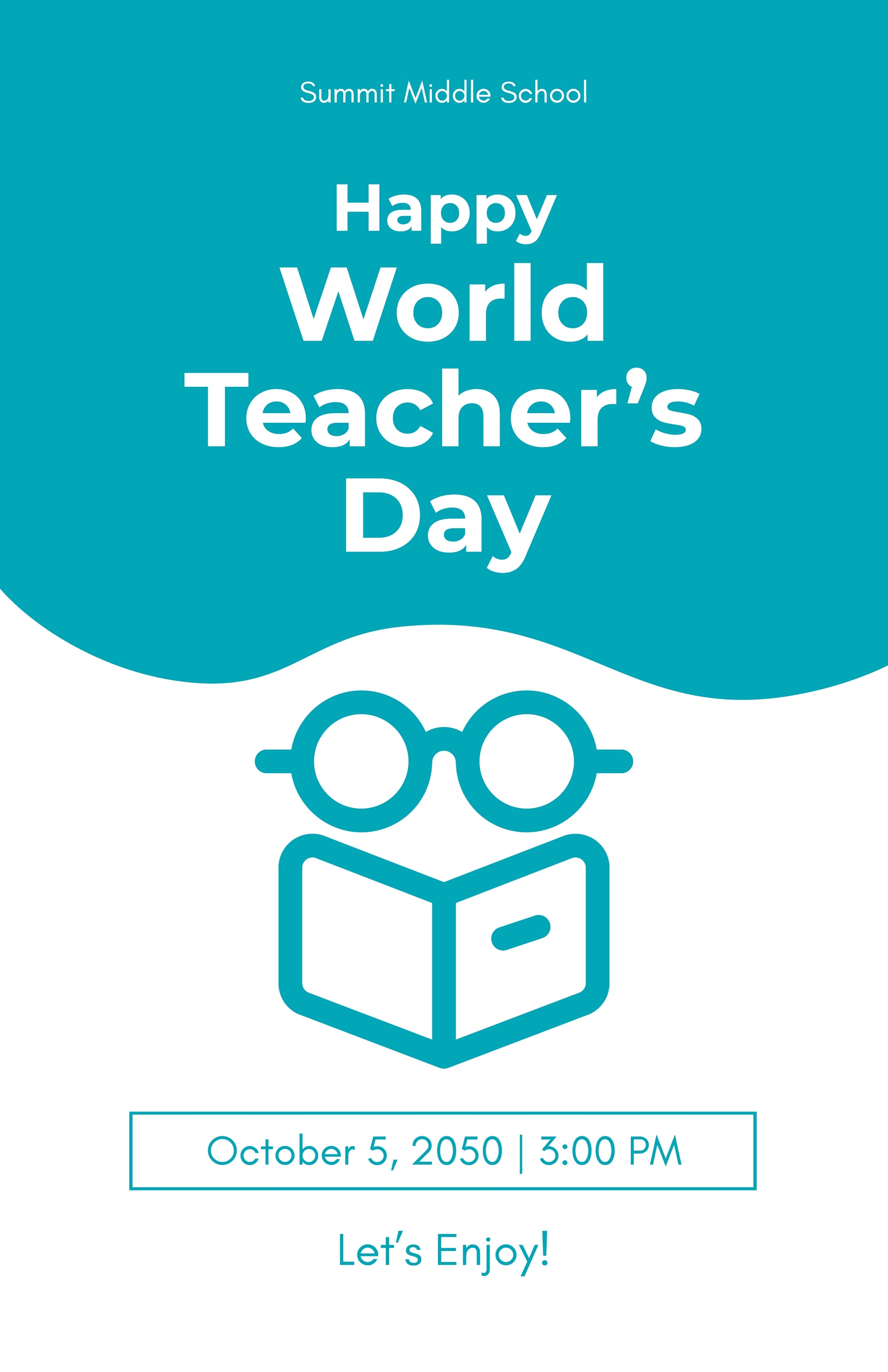 Happy World Teacher's Day Poster