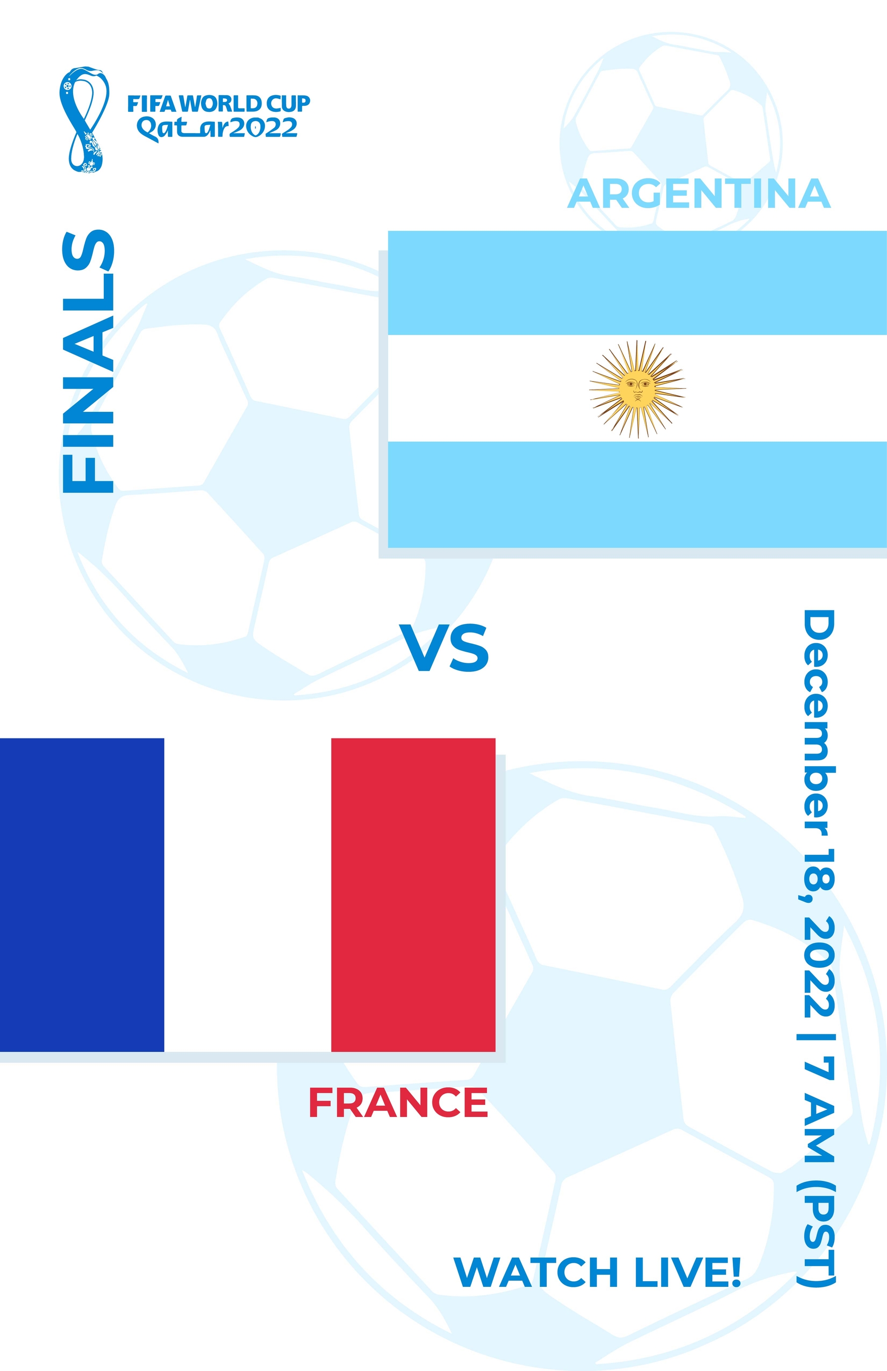 FIFA World Cup 2022 Finals Schedule Poster