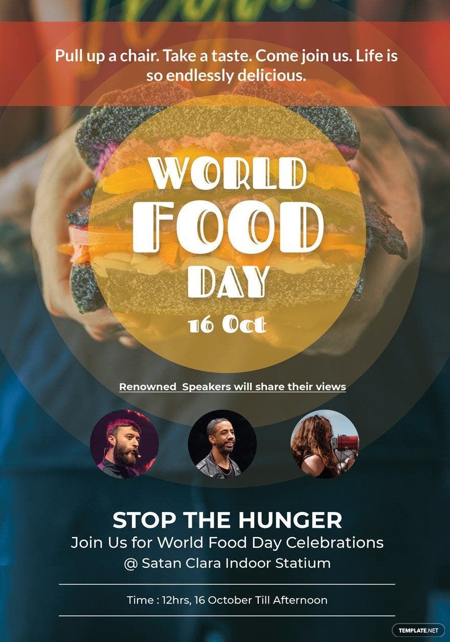 World Food Day Poster Template