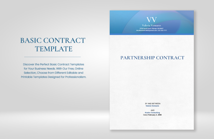 Free Basic Contract Template in Word, Google Docs - Download | Template.net