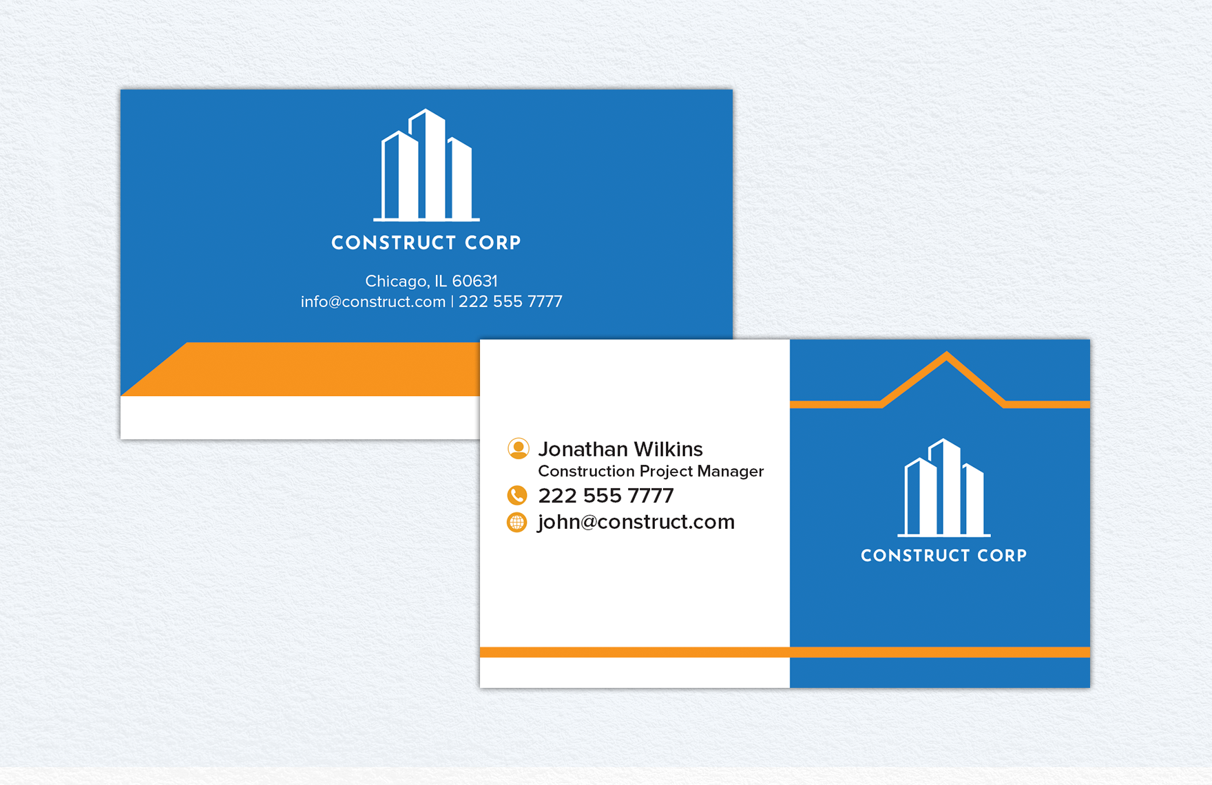 Construction Project Manager Business Card Template in Illustrator, SVG, PNG, PDF, PSD, Word - Download | Template.net