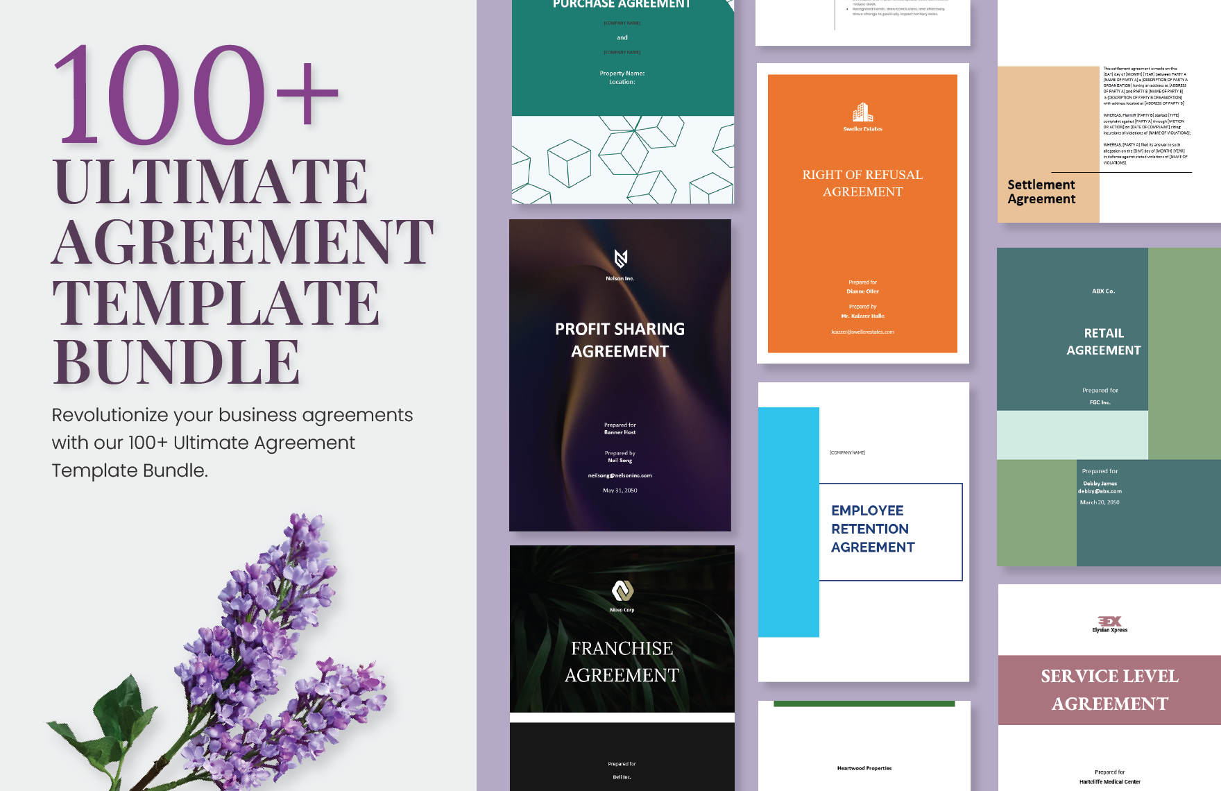 100+ Ultimate Agreement Template Bundle