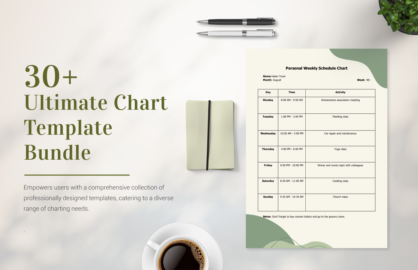 30+ Ultimate Chart Template Bundle