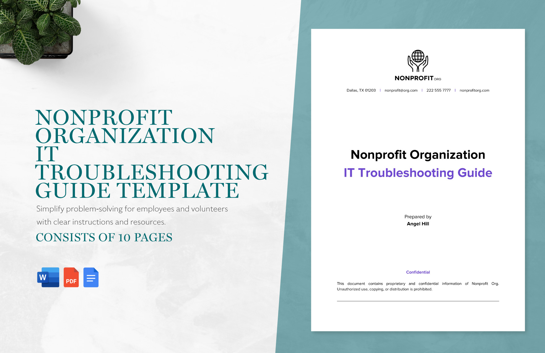 Nonprofit Organization IT Troubleshooting Guide Template in Word, PDF, Google Docs - Download | Template.net