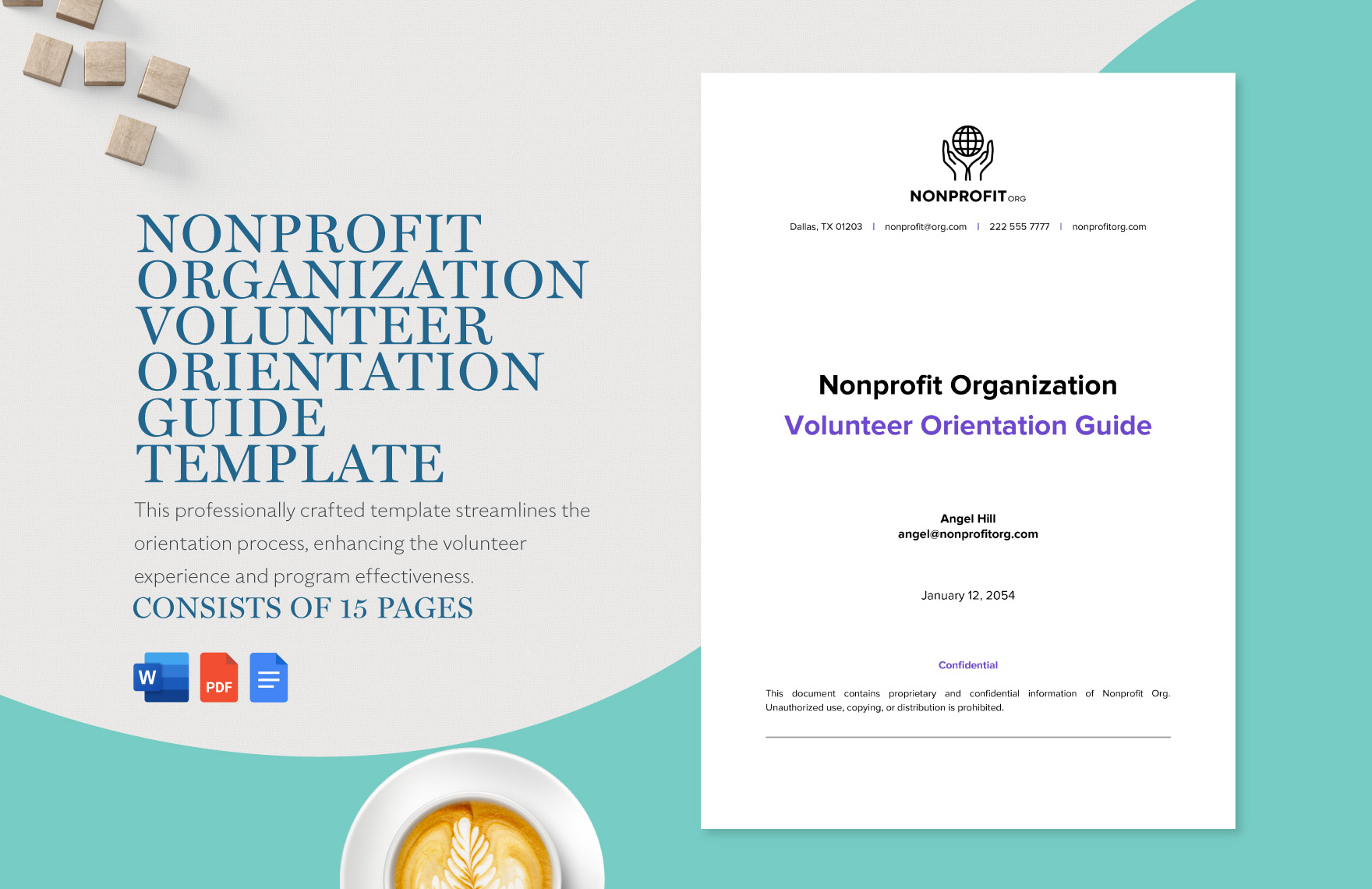 Nonprofit Organization Volunteer Orientation Guide Template in Google Docs, Word, PDF - Download | Template.net