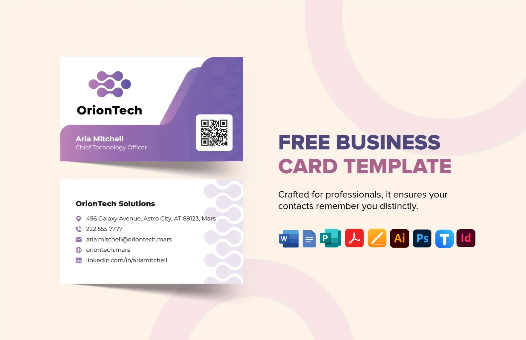 Business Card Template in Word, Photoshop, Illustrator, Publisher, PDF, Google Docs, InDesign - Download | Template.net