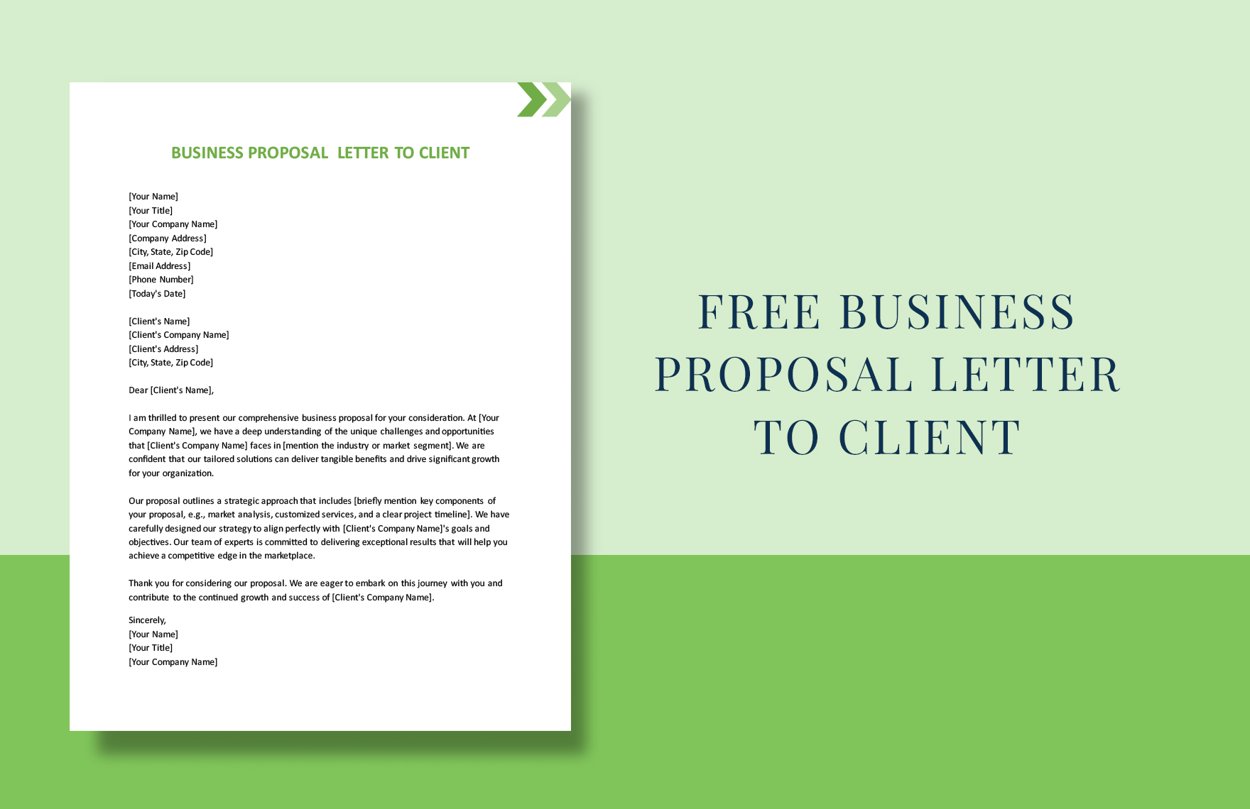 Business Proposal Letter To Client