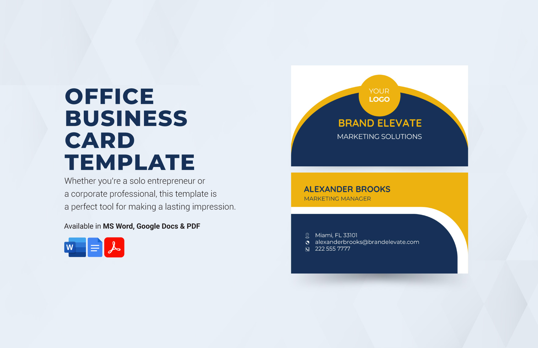 Office Depot Business Card Template in Word, PDF - Download | Template.net