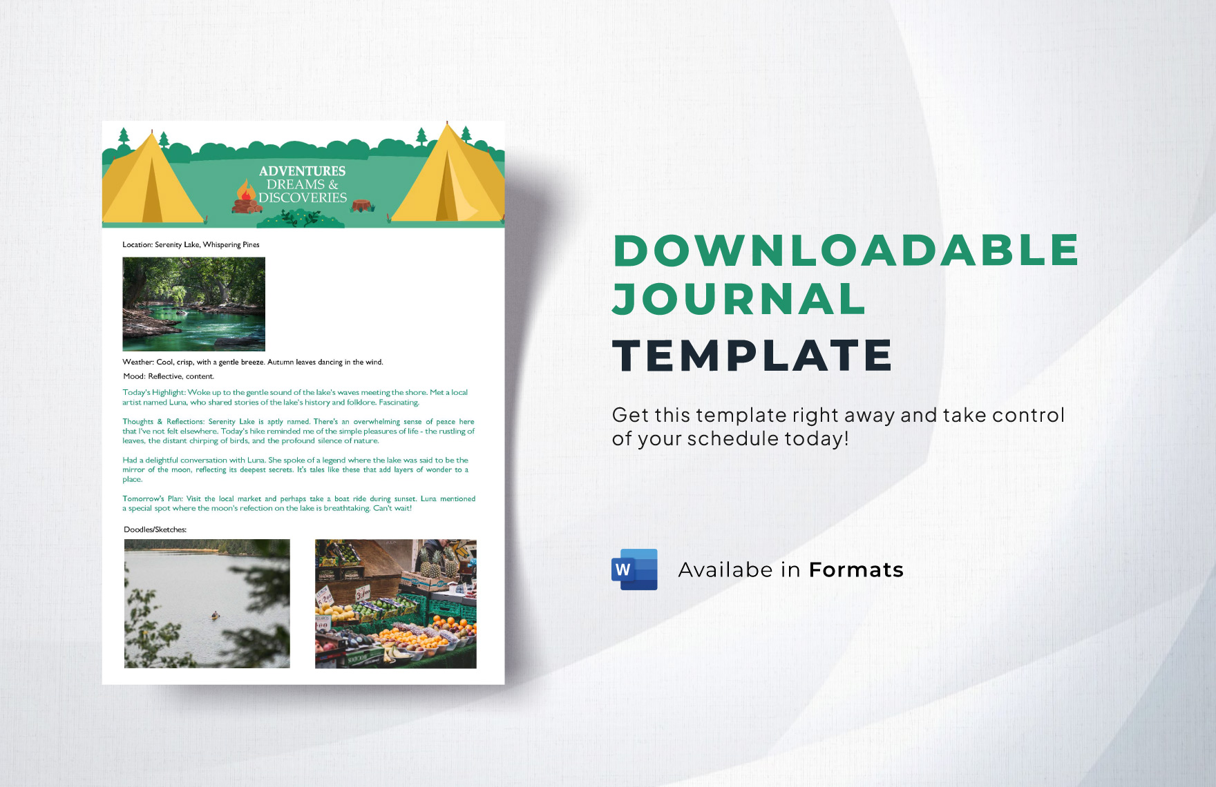 Downloadable Journal Template