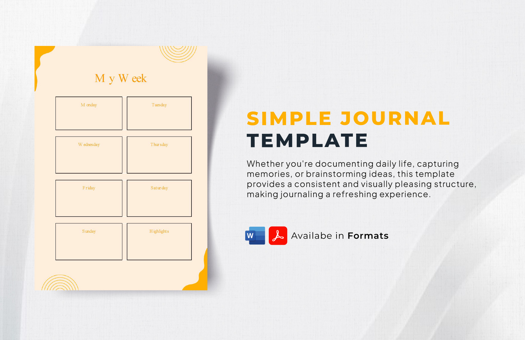 Simple Journal Template