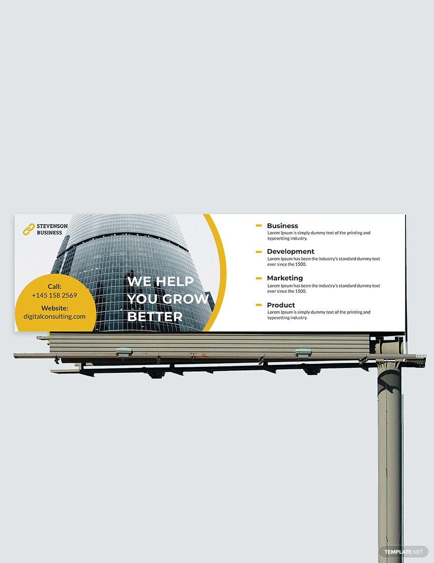 Corporate Billboard Template in Illustrator, PSD - Download | Template.net