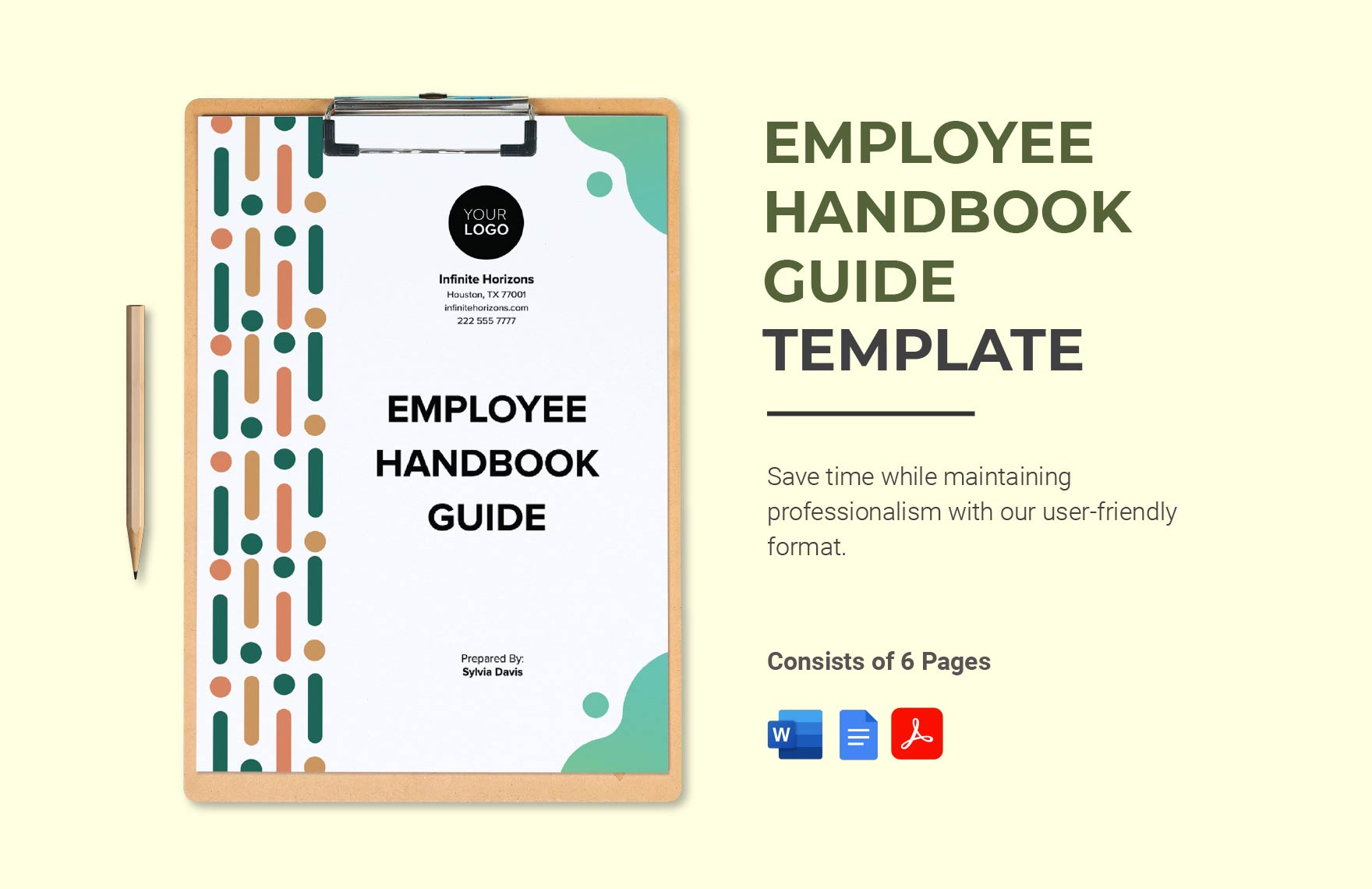 Employee Handbook Guide Template in Word, PDF, Google Docs - Download | Template.net