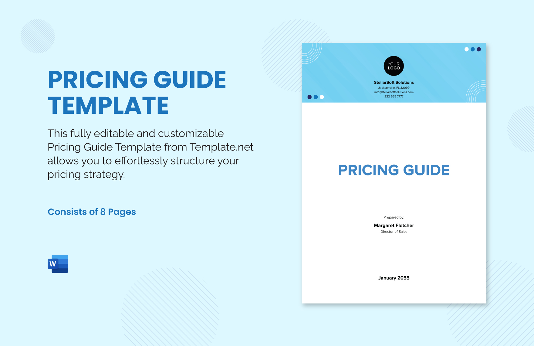 Pricing Guide Template in Word - Download | Template.net