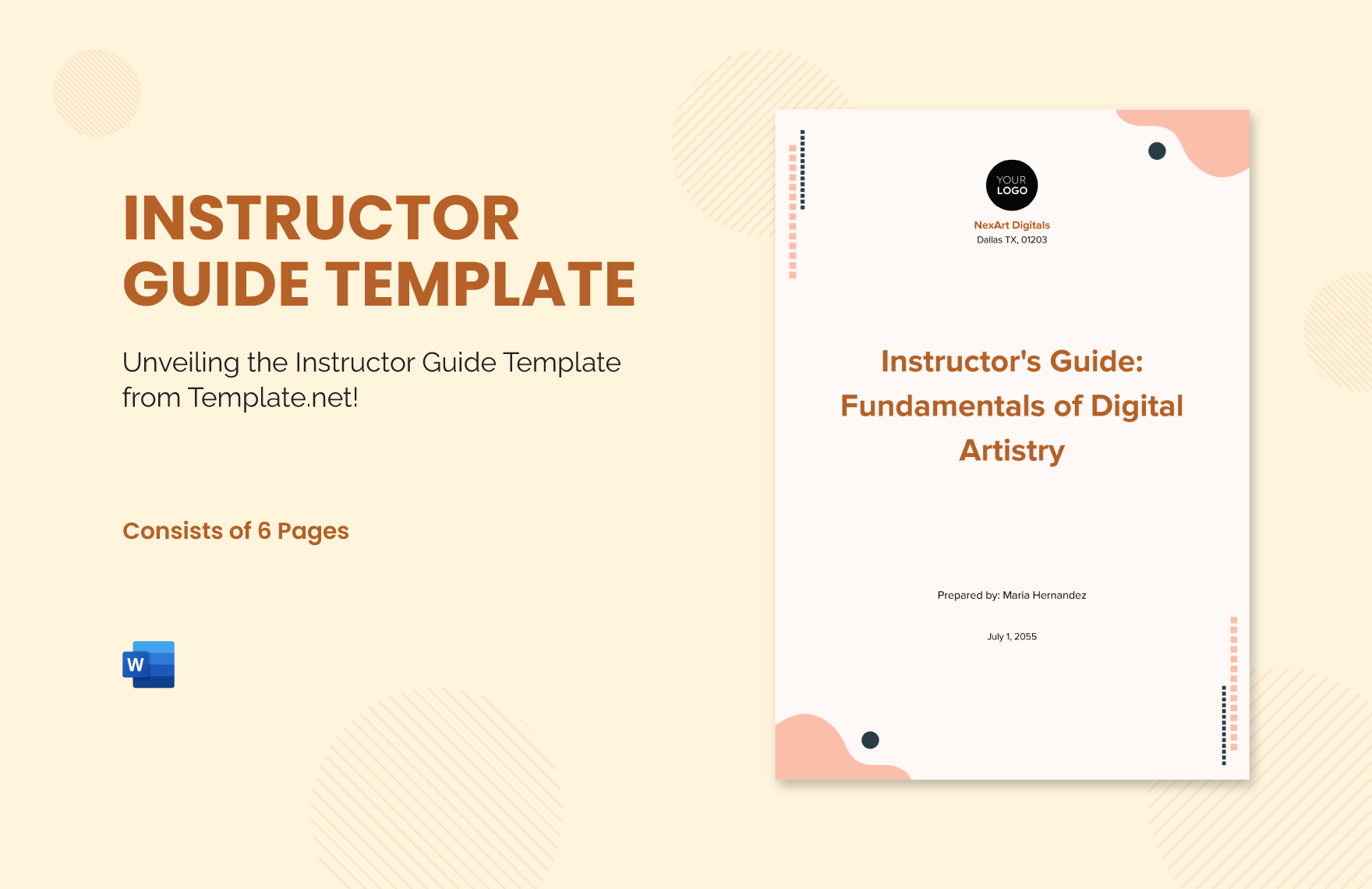 Instructor Guide Template in Word - Download | Template.net