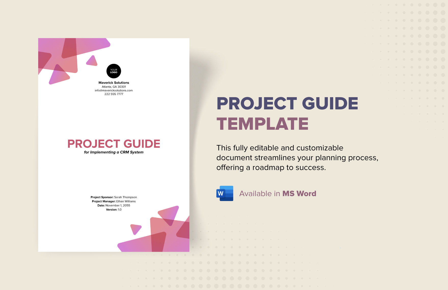 Project Guide Template in Word - Download | Template.net