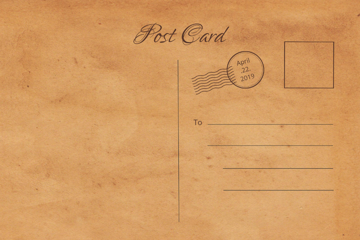 Free Printable Postcard Template