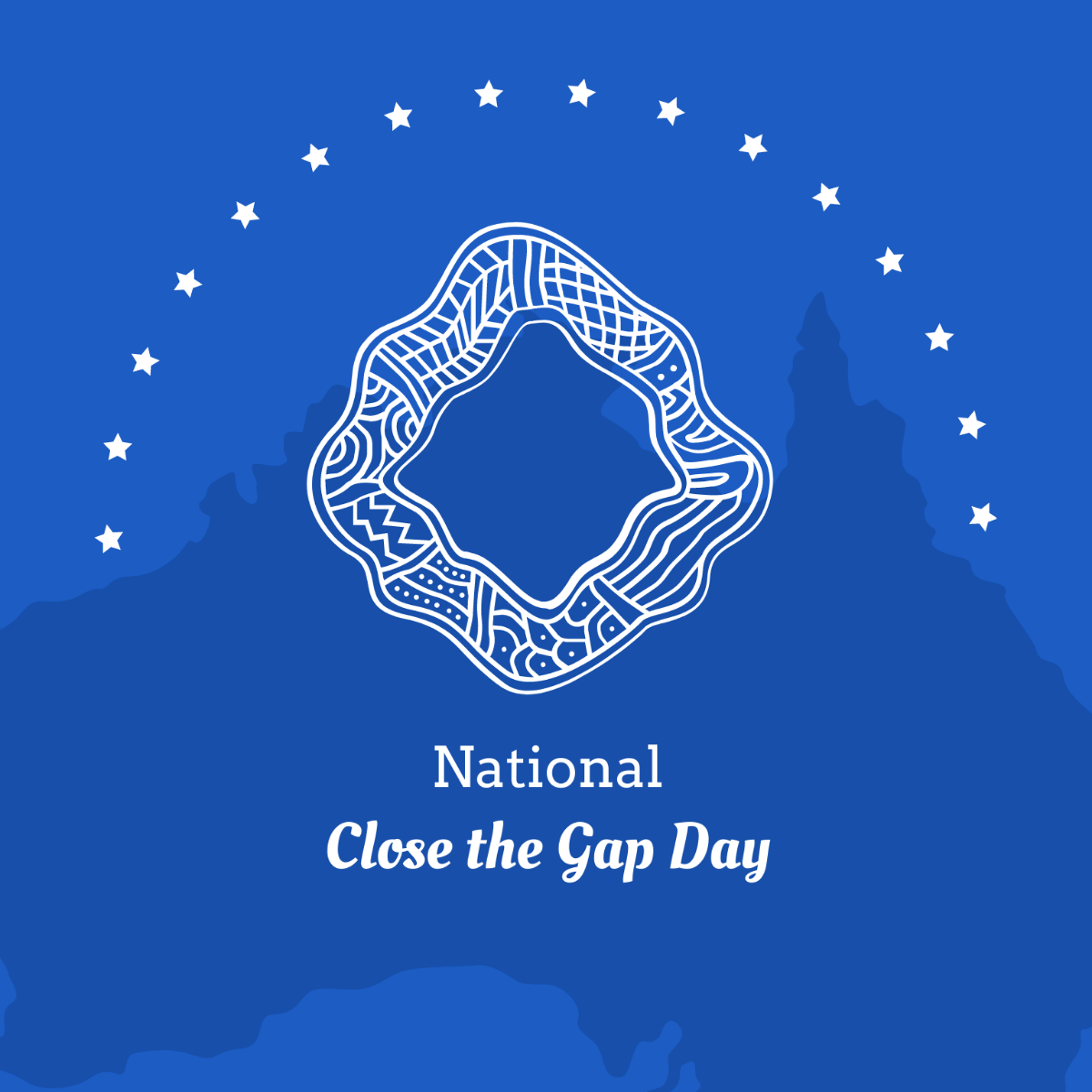 Free National Close the Gap Day Vector Template