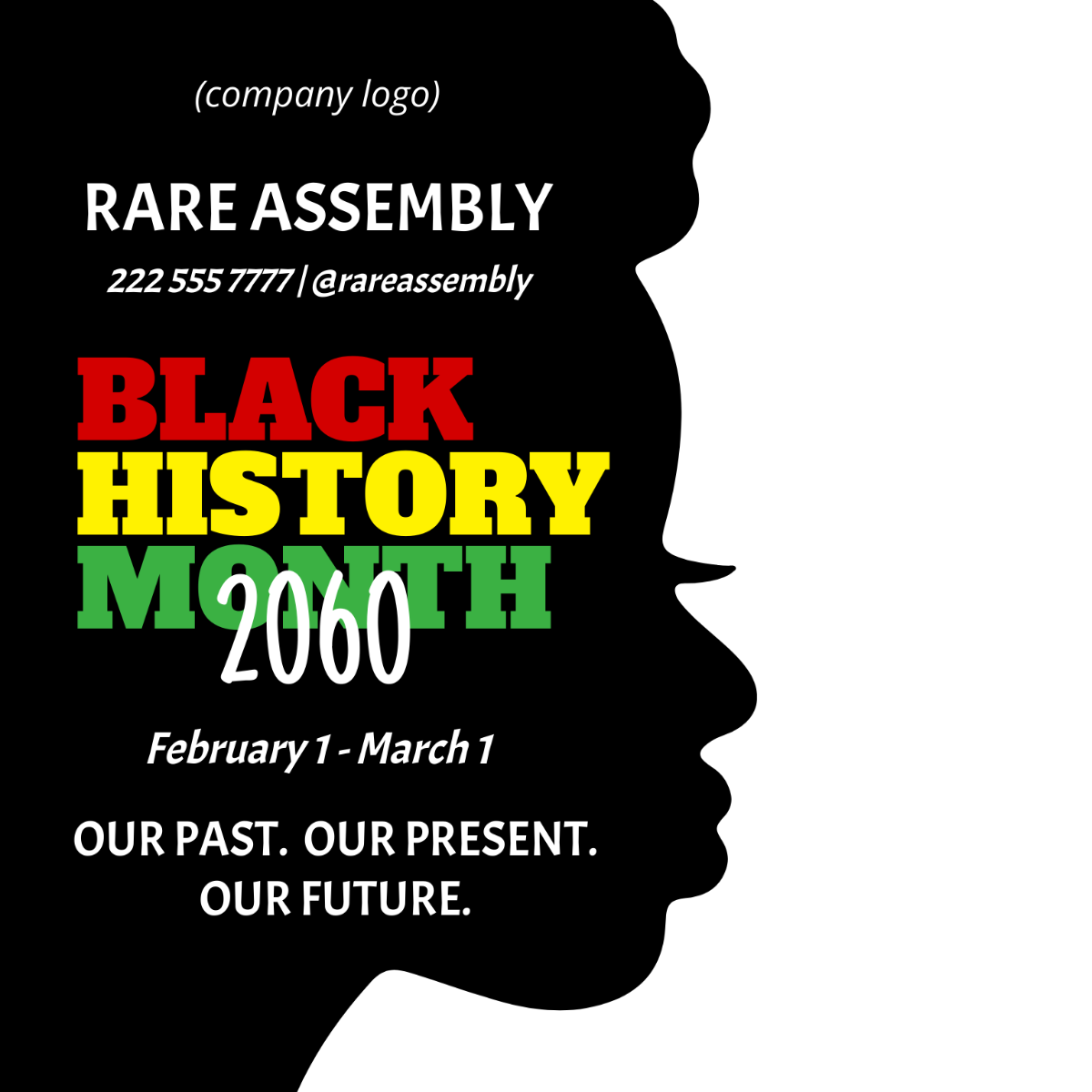 Black History Month Flyer Vector Template - Edit Online & Download