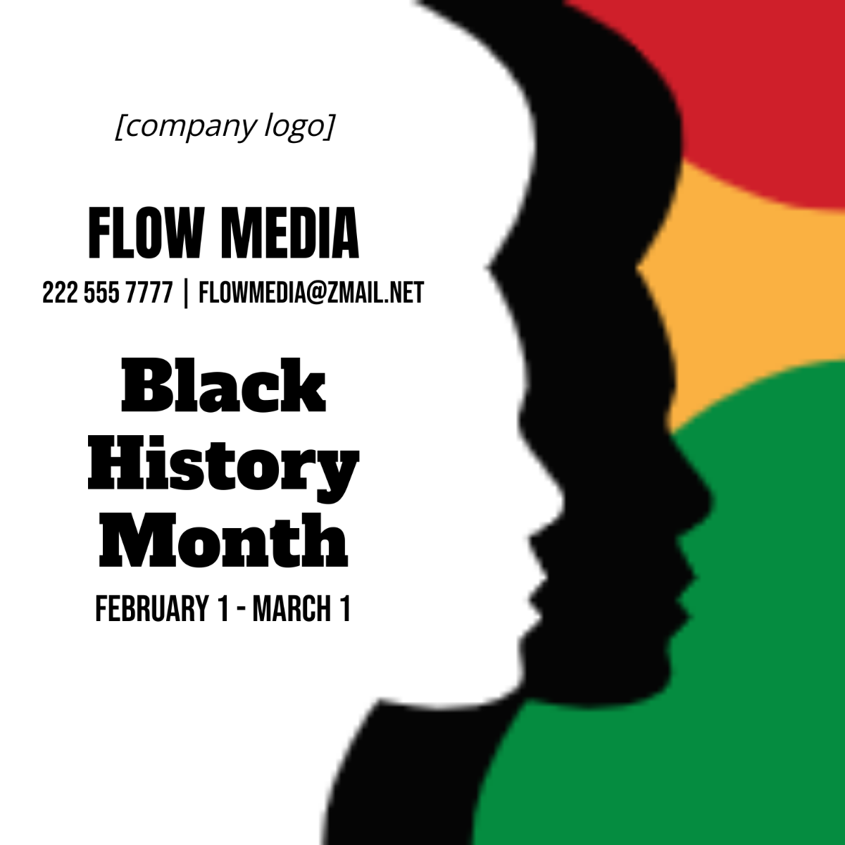 Black History Month Poster Vector Template - Edit Online & Download