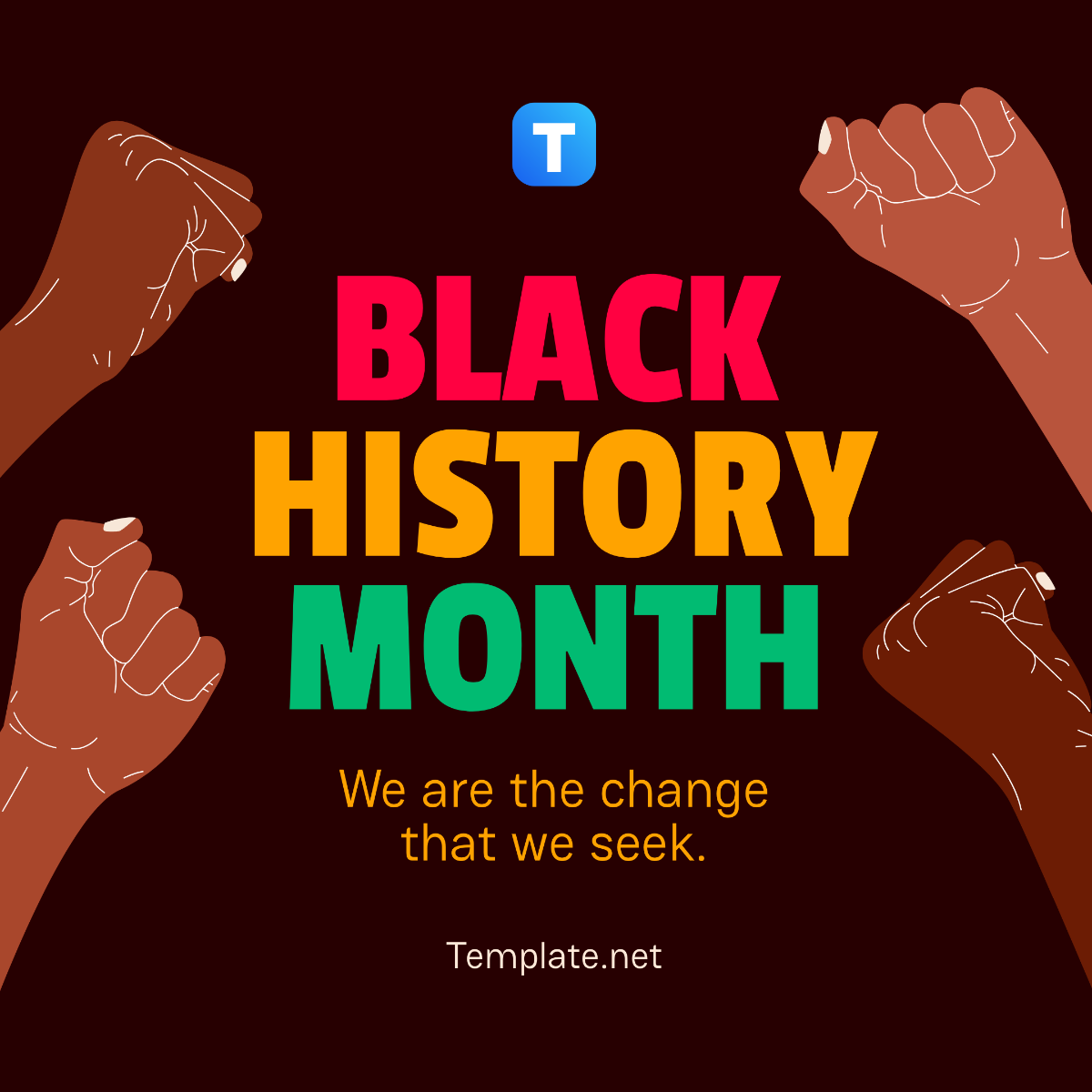 Black History Month Instagram Post Template - Edit Online & Download