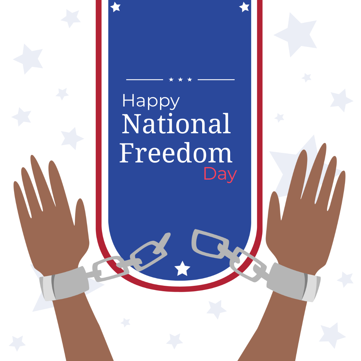 Free Happy National Freedom Day Vector Template