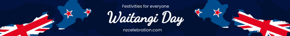 Waitangi Day Website Banner Template - Edit Online & Download