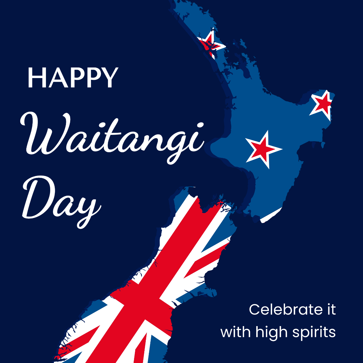 Waitangi Day Instagram Post Template - Edit Online & Download