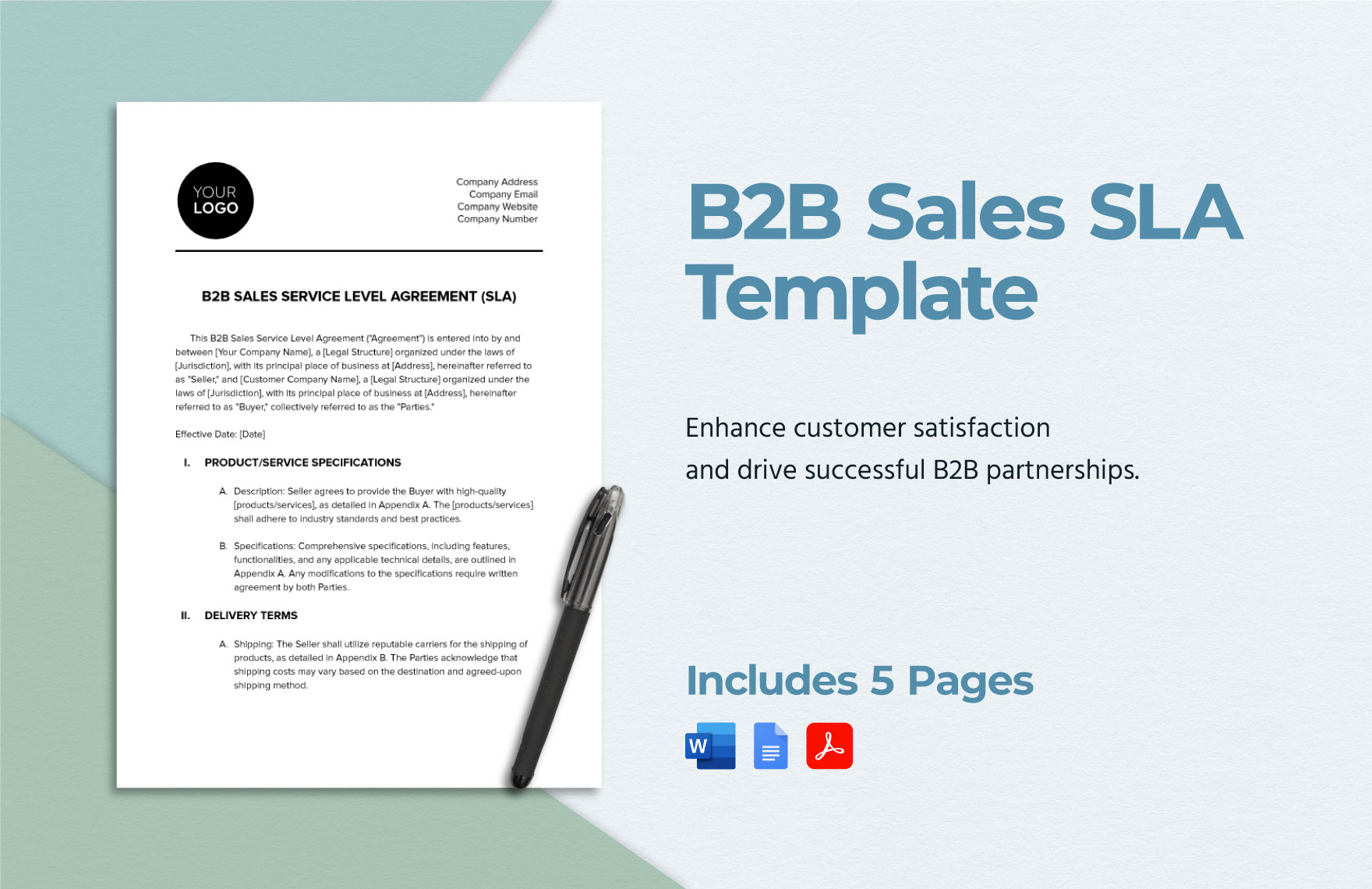 B2B Sales SLA Template