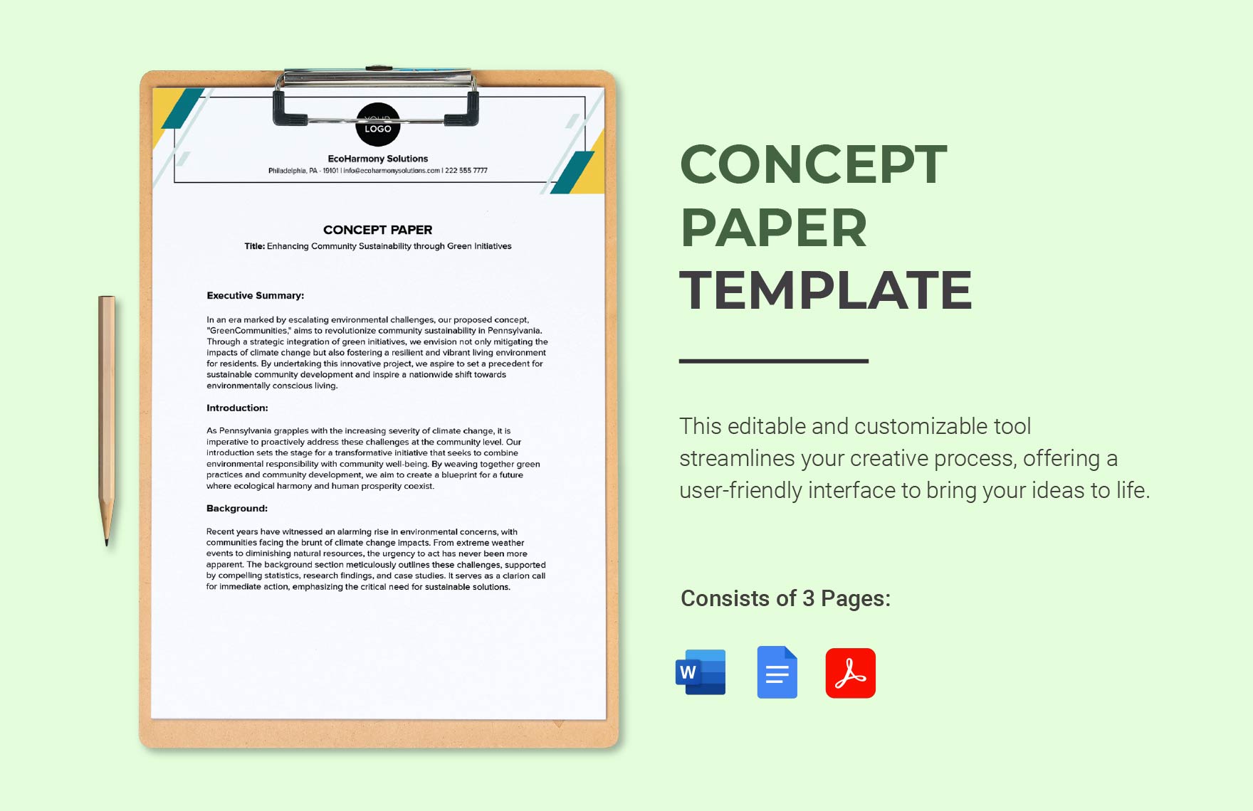 Concept Paper Template