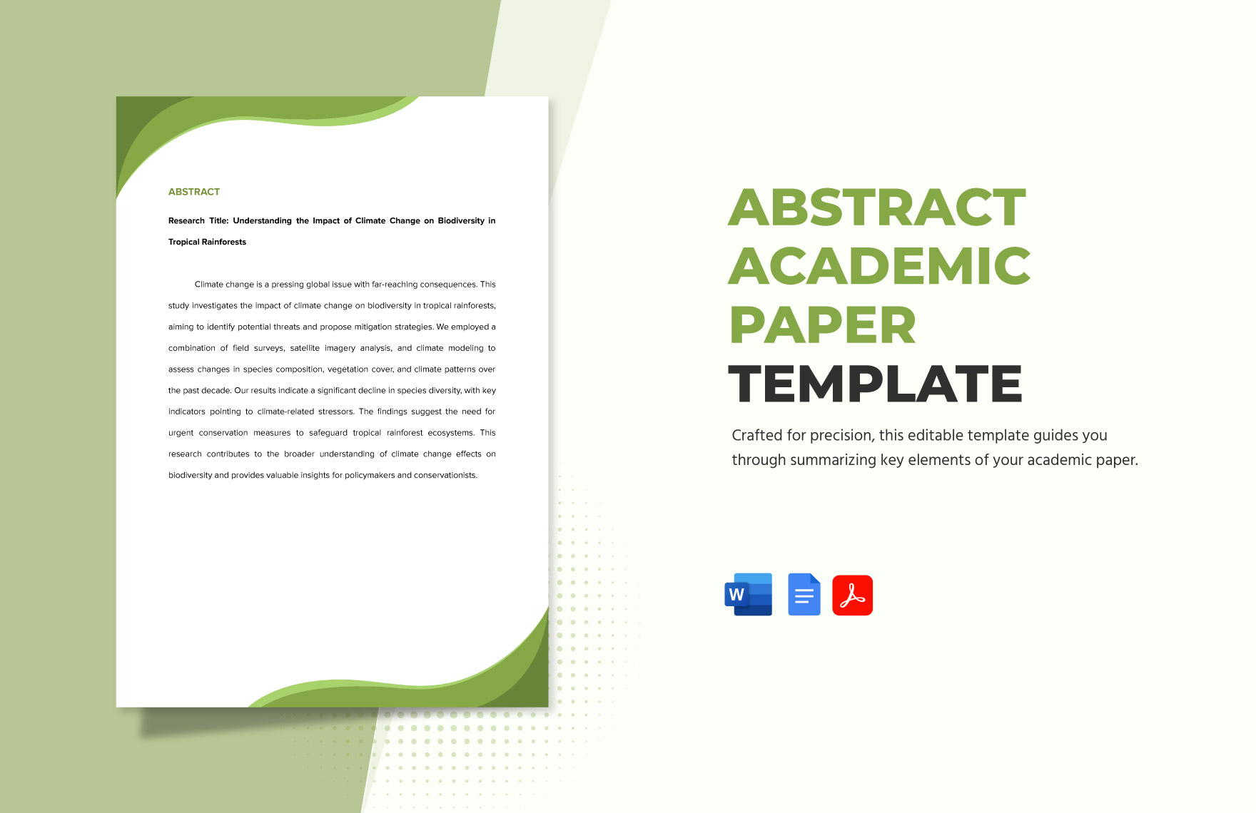 Abstract Academic Paper Template