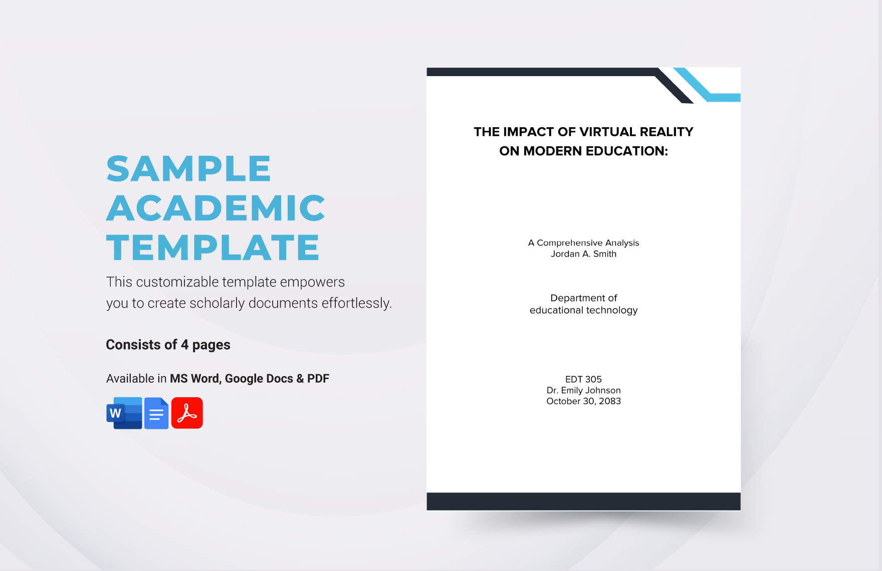 Sample Academic Paper Template