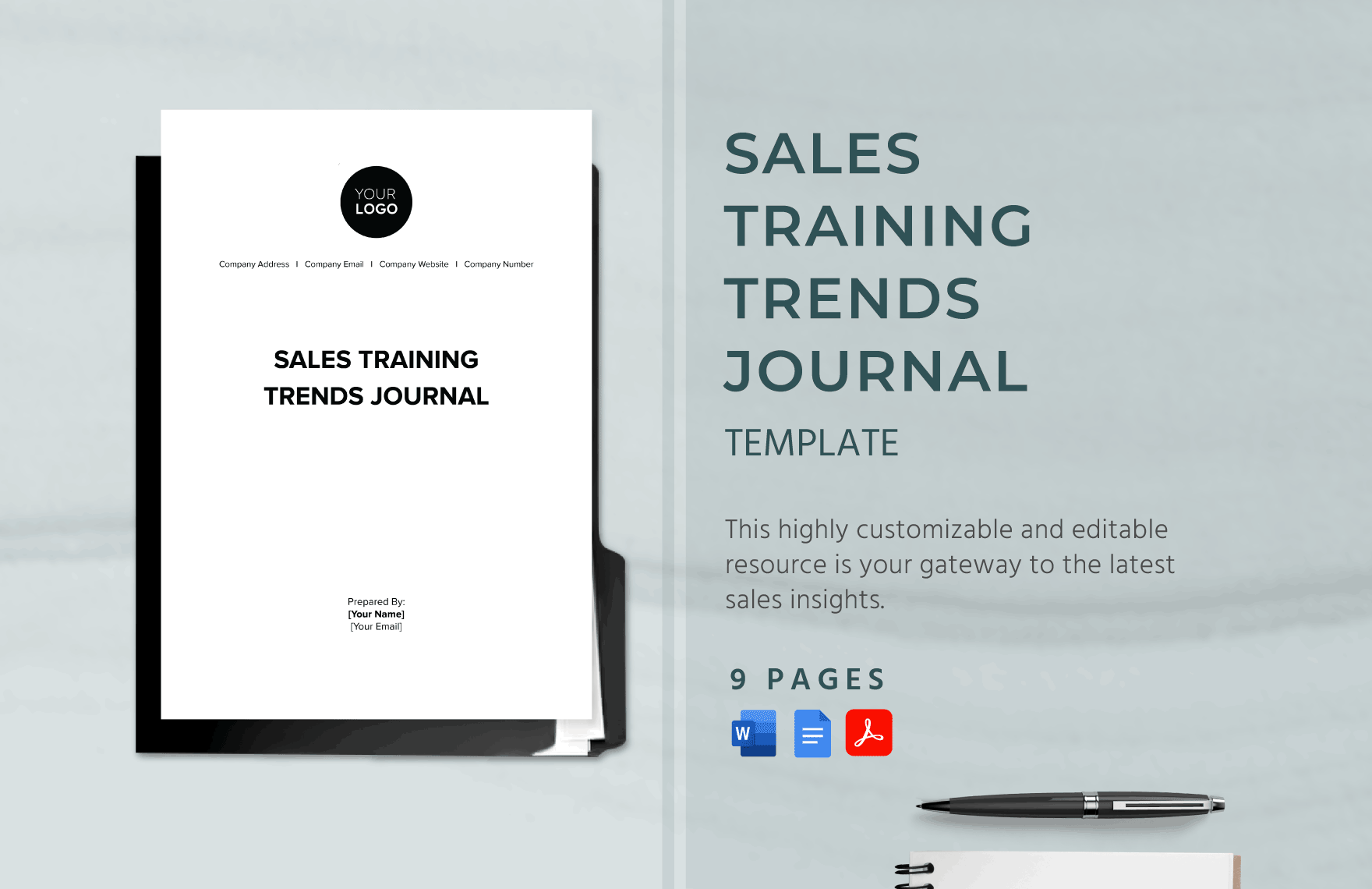 Sales Training Trends Journal Template