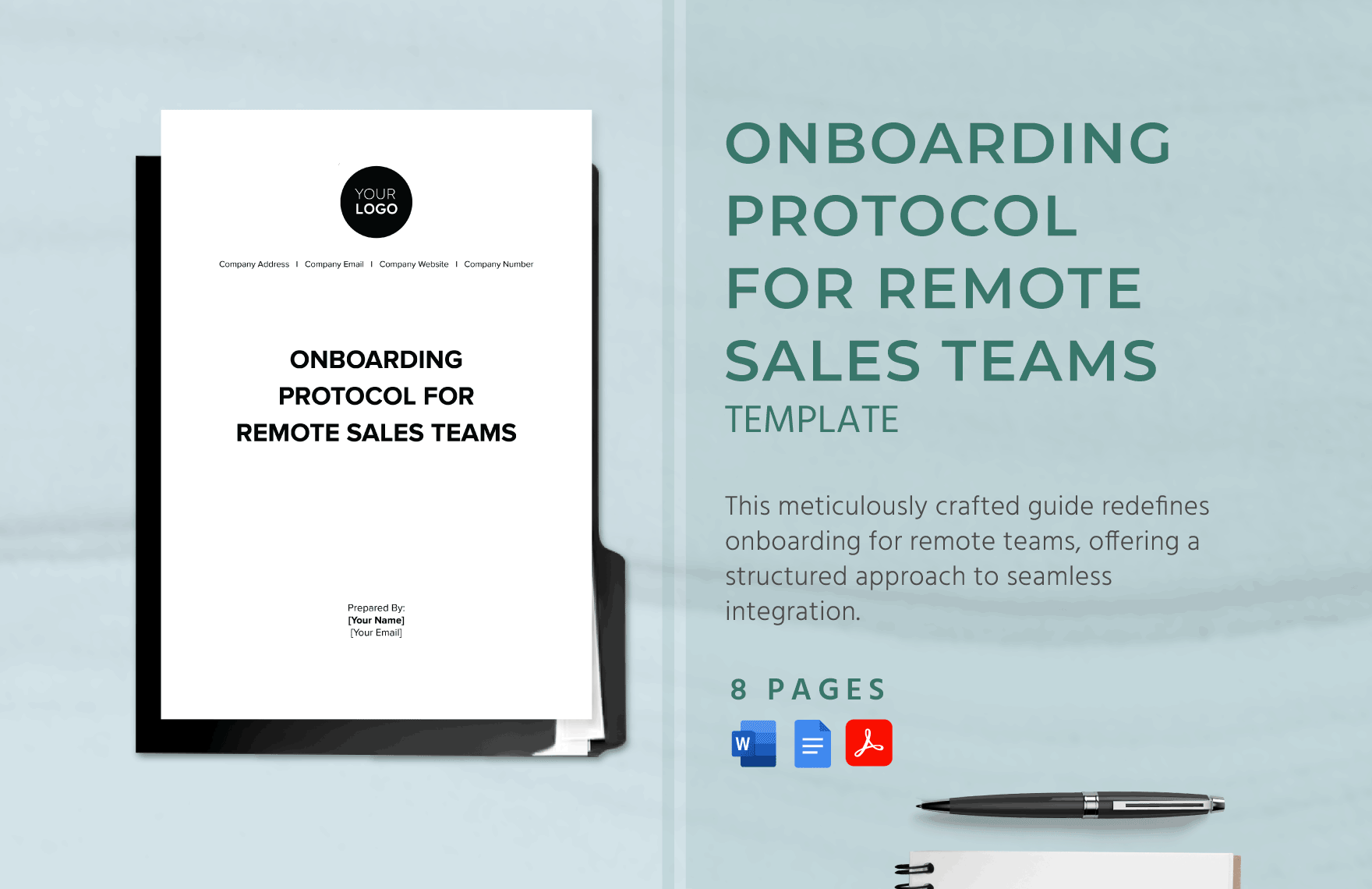 Onboarding Protocol for Remote Sales Teams Template