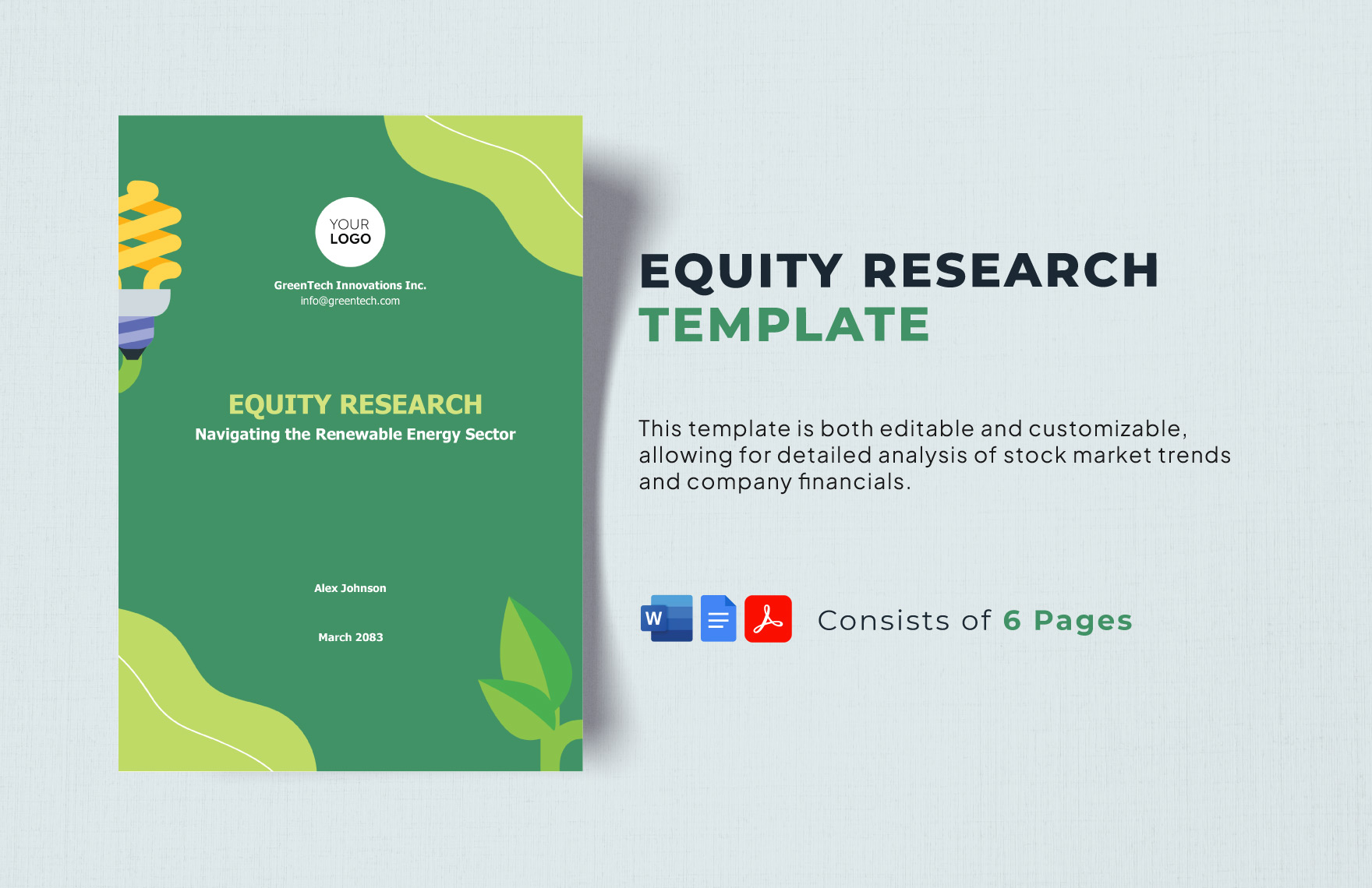 Equity Research Template