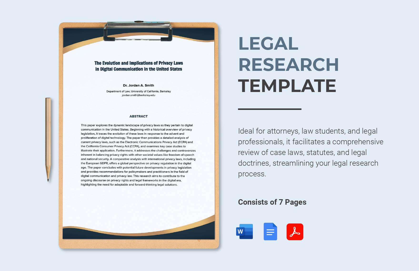 Legal Research Template