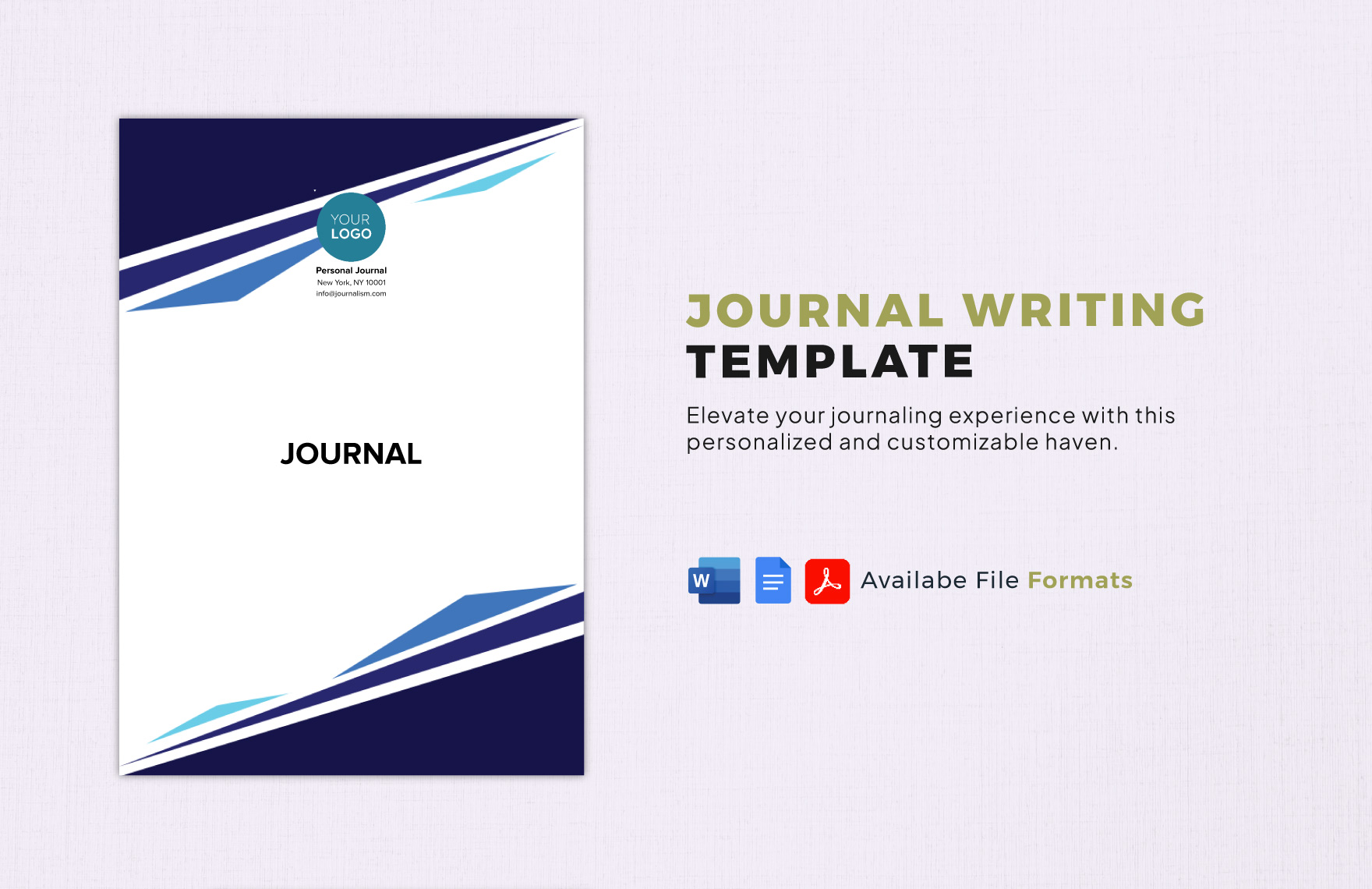 Journal Writing Template