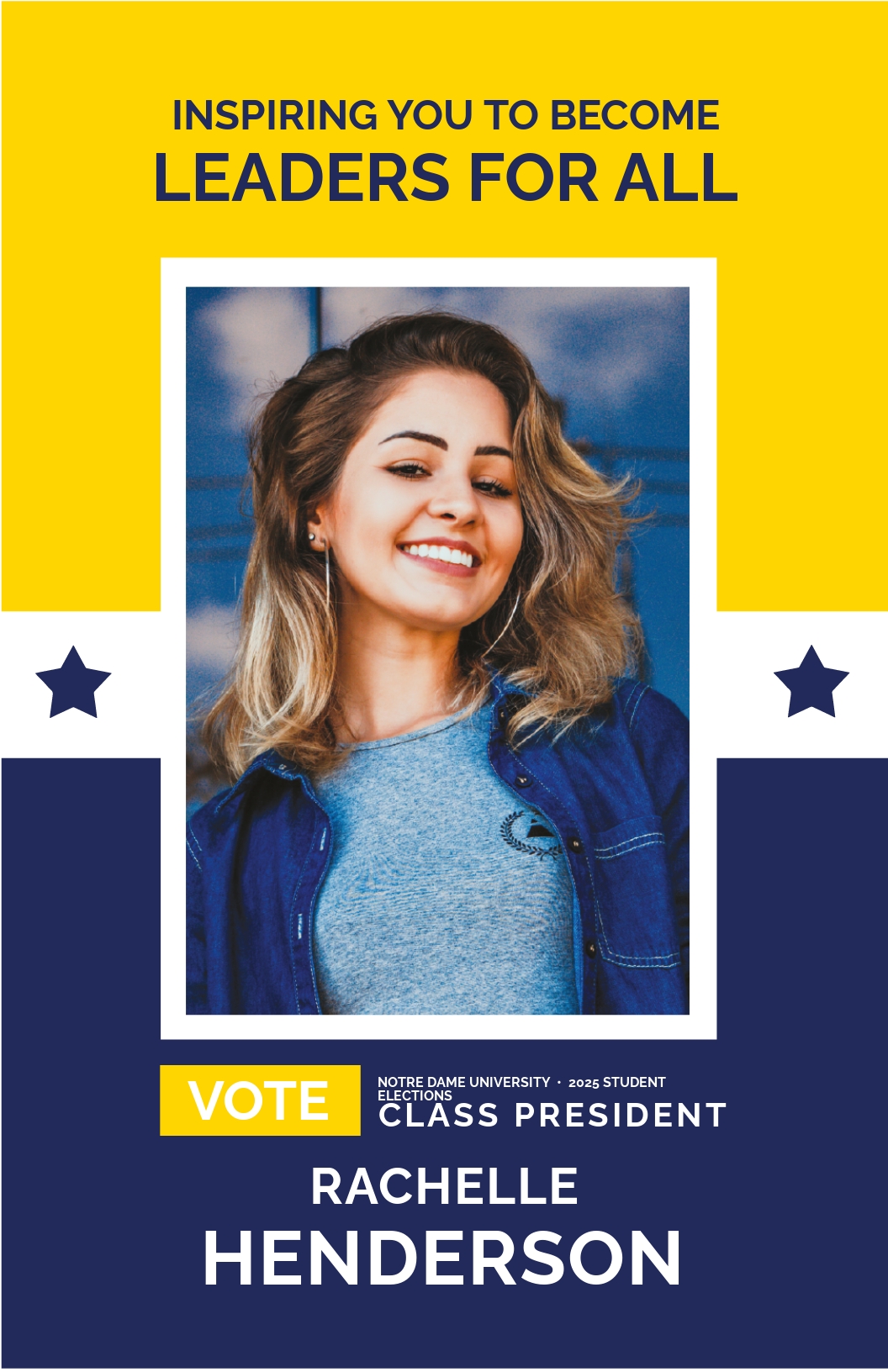 School Campaign Poster Template