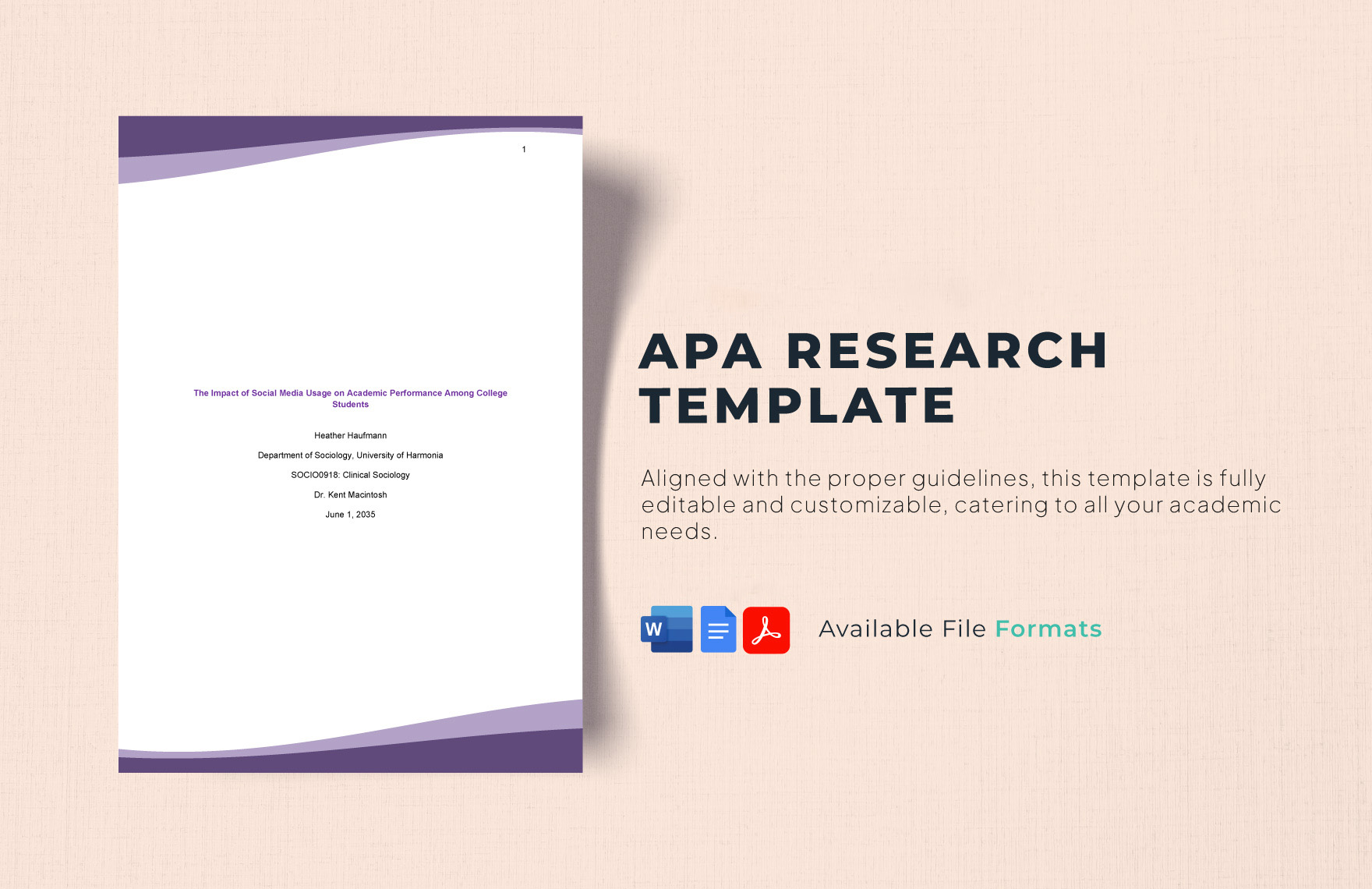 APA Research Template