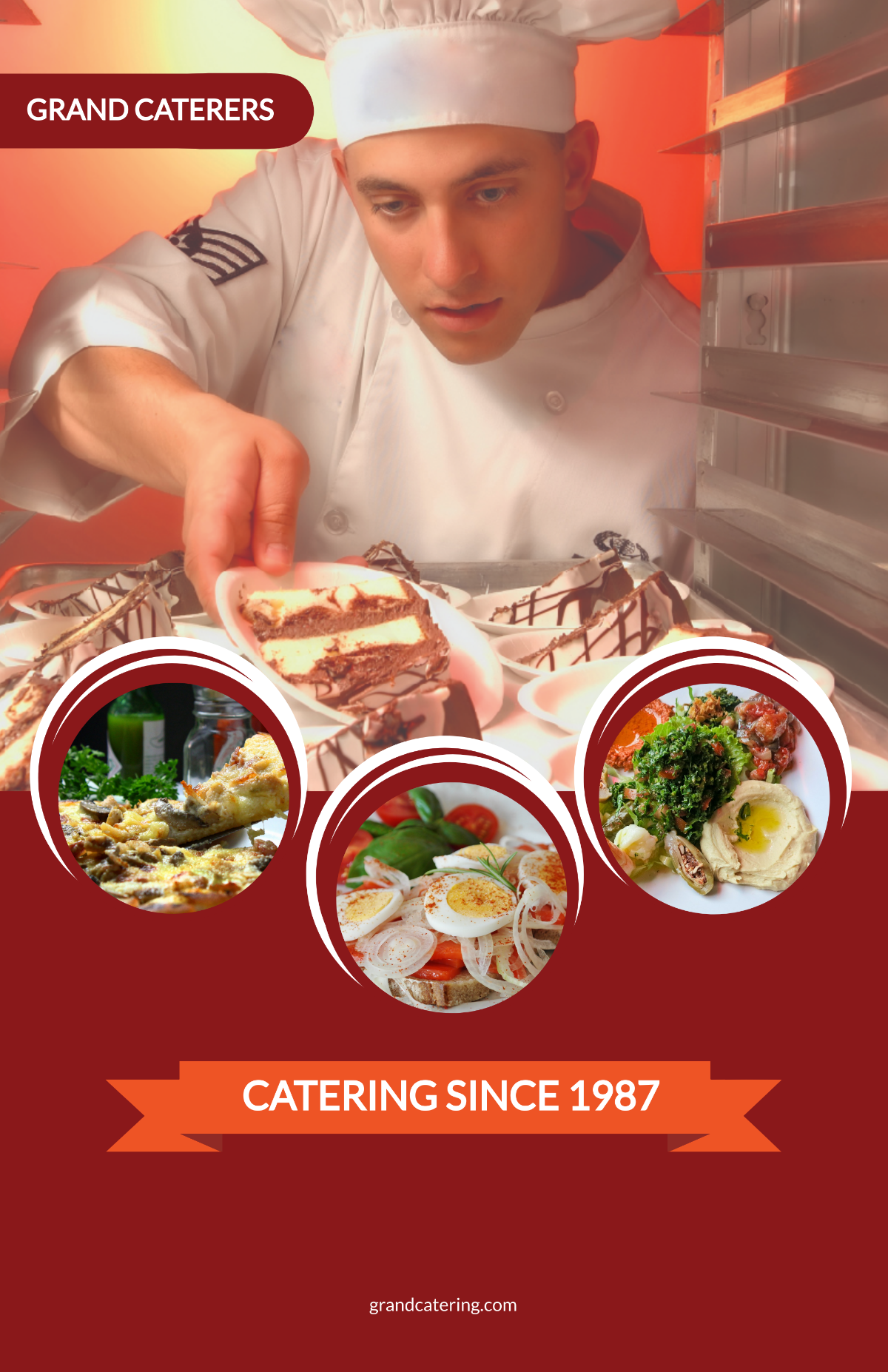 Catering Service Poster Template - Edit Online & Download