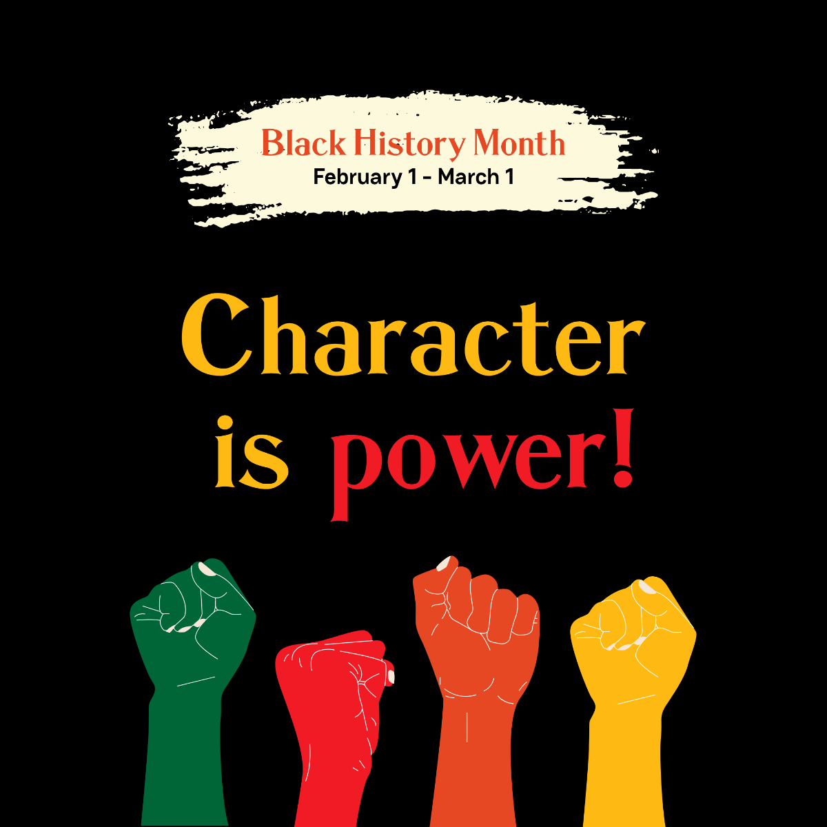 Black History Month FB Post Template - Edit Online & Download