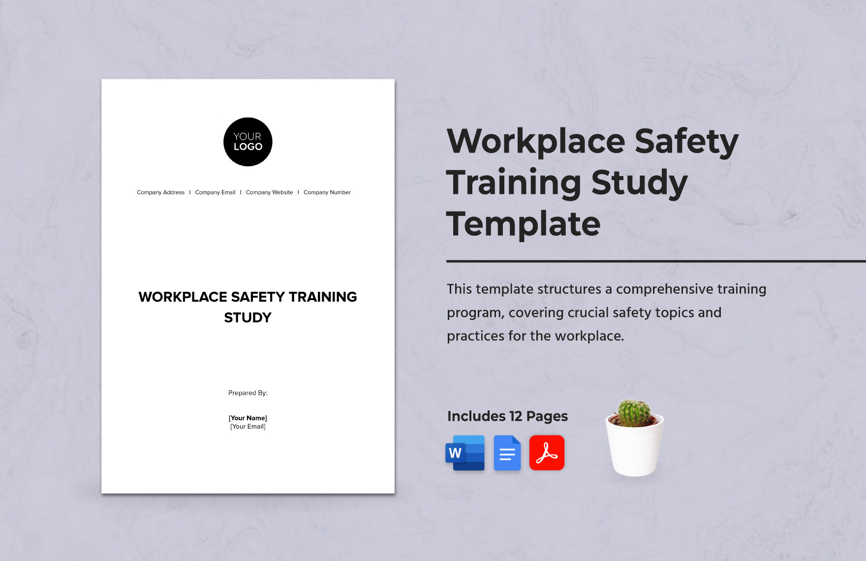 Workplace Safety Training Study Template