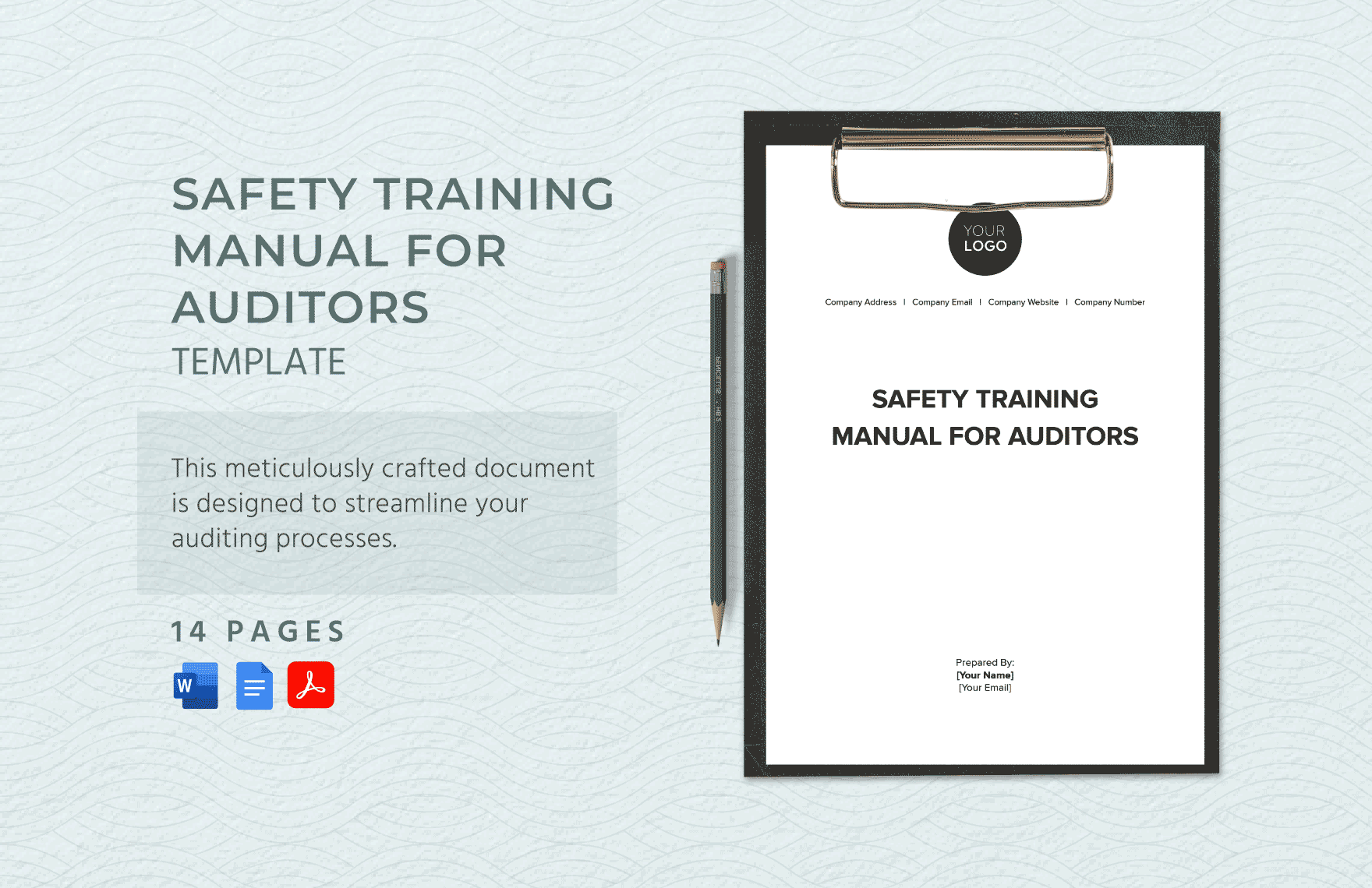 Safety Training Manual for Auditors Template