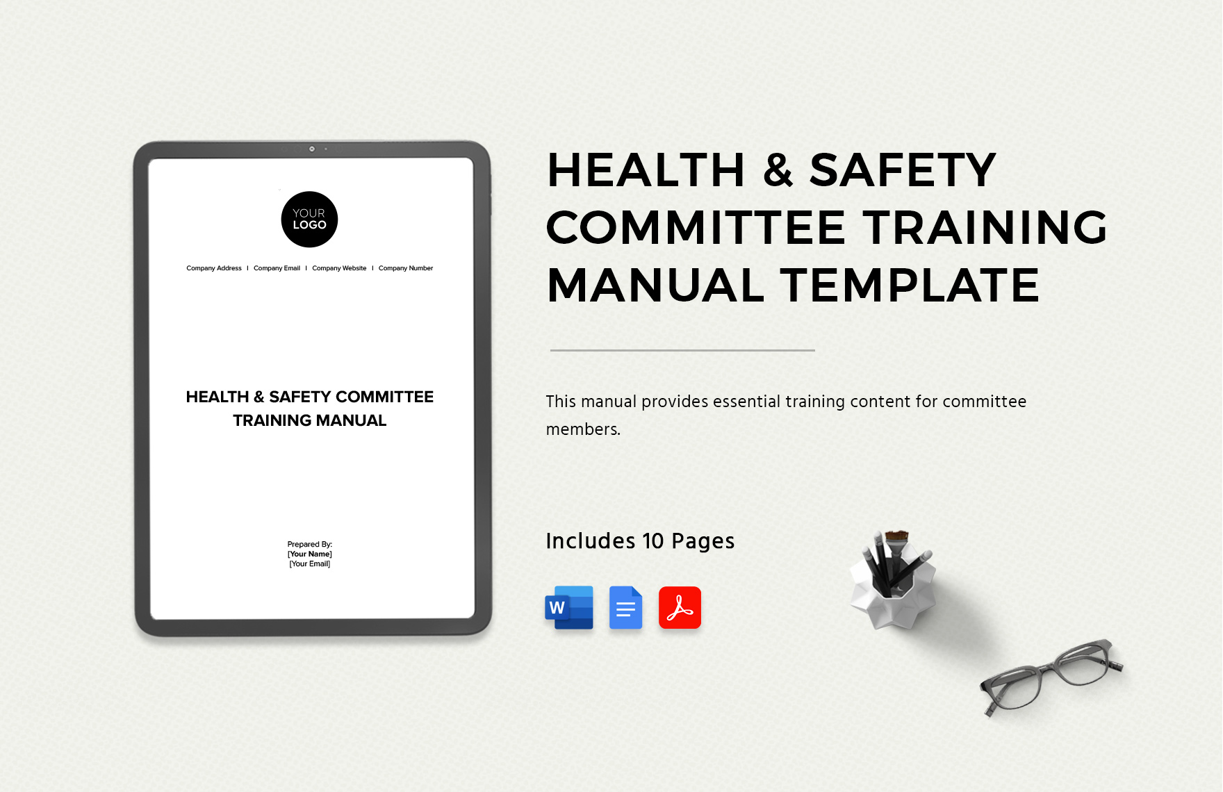 Health & Safety Committee Training Manual Template