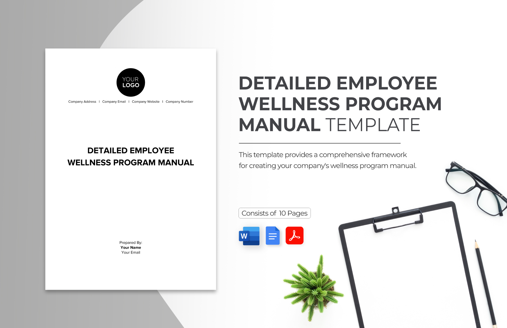 Detailed Employee Wellness Program Manual Template