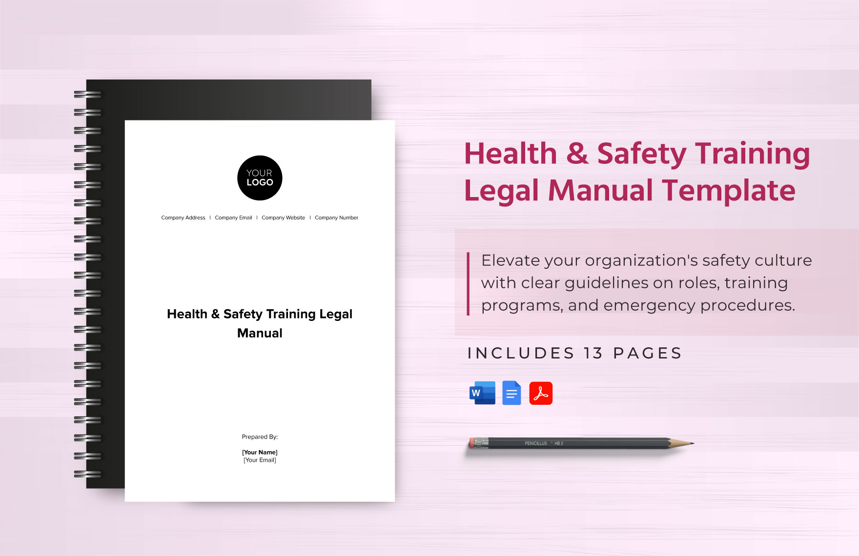 Health & Safety Training Legal Manual Template