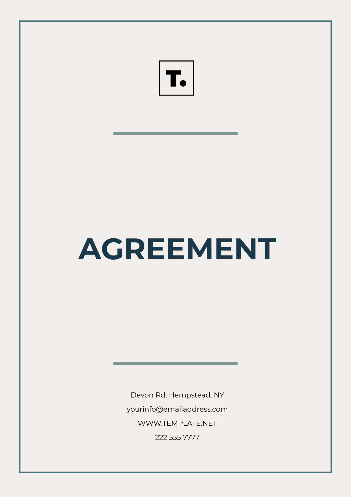 Free Agreements Template