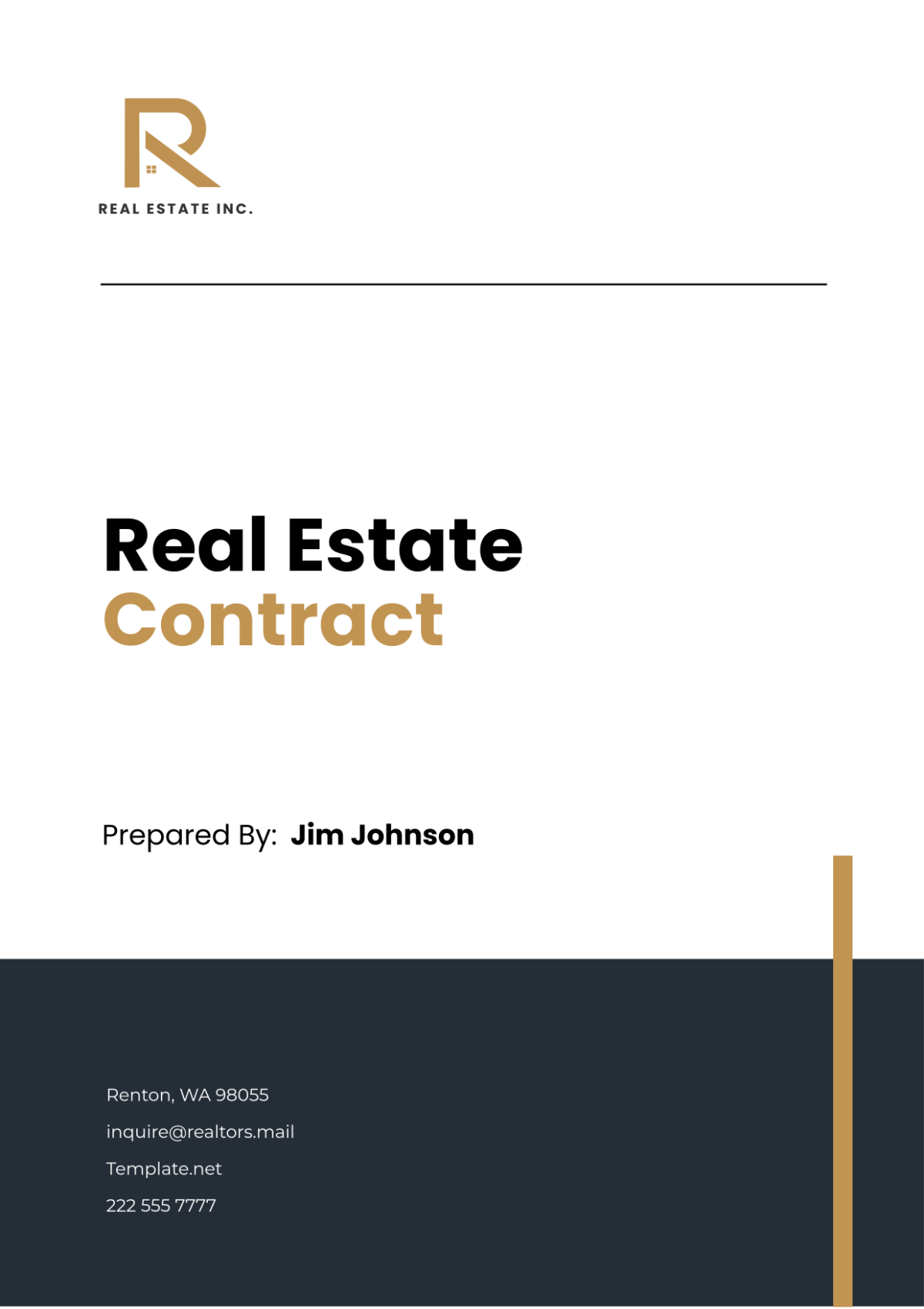 Free Real Estate Contract Template