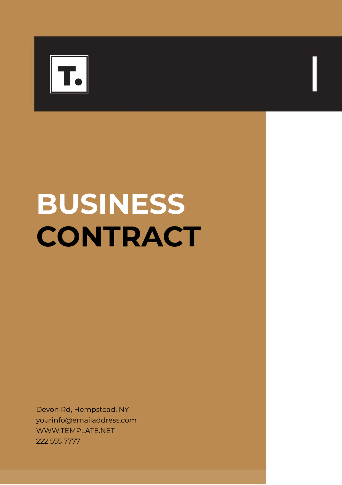 Free Business Contract Layout Template